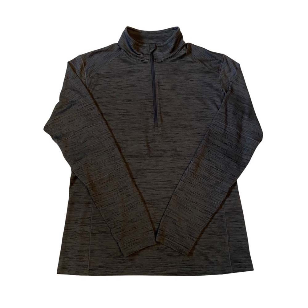 KUHL Alloy 1/4 Zip Long Sleeve Shirt Lightweight Mock Neck Dark Gray Mens Large
